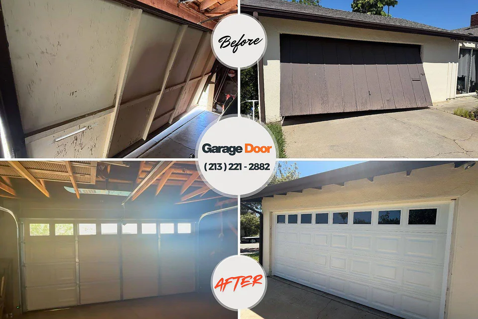 Before and after: garage door repair near me Tiltonsville